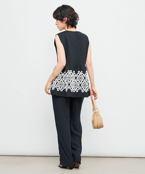 セール】レース付きペプラムベスト（ベスト）｜NOLLEY'S（ノーリーズ