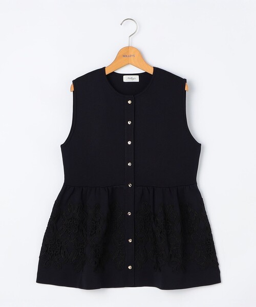NOLLEY’S（ノーリーズ）の「レース付きペプラムベスト（ベスト・レディース・ネイビー/ブラック/キャメル・38）」の17枚目の写真