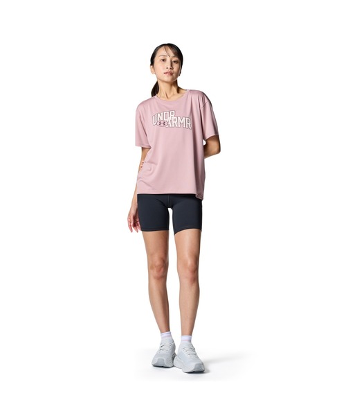 UNDER ARMOUR(アンダーアーマー)の「アンダーアーマー UAテック グラフィック Tシャツ(Tシャツ/カットソー・レディース・スモークピンク/ブラック/サックスブルー・M/L)」の9枚目の写真