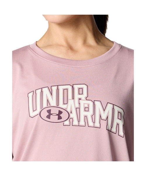 UNDER ARMOUR(アンダーアーマー)の「アンダーアーマー UAテック グラフィック Tシャツ(Tシャツ/カットソー・レディース・スモークピンク/ブラック/サックスブルー・M/L)」の8枚目の写真