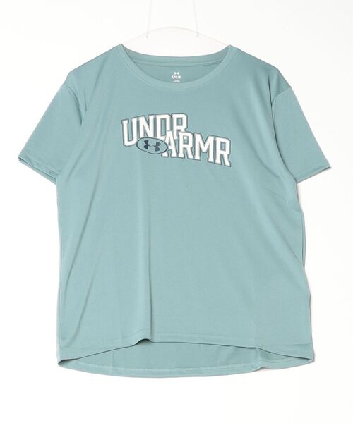 UNDER ARMOUR(アンダーアーマー)の「アンダーアーマー UAテック グラフィック Tシャツ(Tシャツ/カットソー・レディース・スモークピンク/ブラック/サックスブルー・M/L)」の5枚目の写真