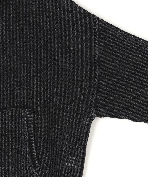 DANKE SCHON（ダンケシェーン）の「【WEB&DEPOT限定】DankeSchon/ダンケシェーン/CHEMICAL MESH KNIT ZIP HOODIE（パーカー・メンズ・ブラック・L/M）」の5枚目の写真