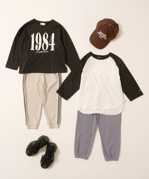 b・ROOM（ビールーム）の「【ともパン】サイドラインテーパードパンツ（その他パンツ・キッズ・グレイッシュベージュ/ブラック/モスグリーン/Moca/ダークグレー・100cm/110cm/140cm/130cm/120cm）」の18枚目の写真