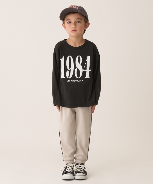 b・ROOM（ビールーム）の「【ともパン】サイドラインテーパードパンツ（その他パンツ・キッズ・グレイッシュベージュ/ブラック/モスグリーン/Moca/ダークグレー・100cm/110cm/140cm/130cm/120cm）」の20枚目の写真