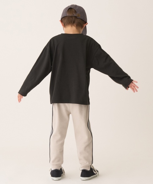 b・ROOM（ビールーム）の「【ともパン】サイドラインテーパードパンツ（その他パンツ・キッズ・グレイッシュベージュ/ブラック/モスグリーン/Moca/ダークグレー・100cm/110cm/140cm/130cm/120cm）」の22枚目の写真