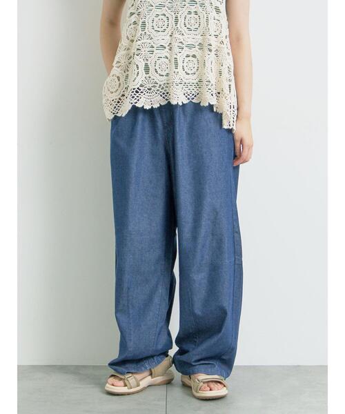 SM2（エスエムツー）の「[接触冷感]裾タックパンツ（その他パンツ・レディース・オレンジ/イエロー/ブルー/サックスブルー・M/L）」の7枚目の写真