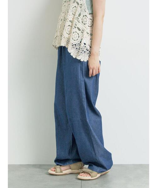 SM2（エスエムツー）の「[接触冷感]裾タックパンツ（その他パンツ・レディース・オレンジ/イエロー/ブルー/サックスブルー・M/L）」の8枚目の写真