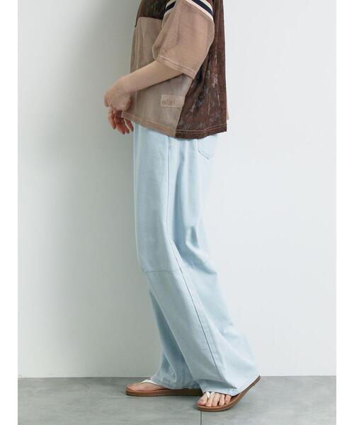 SM2（エスエムツー）の「[接触冷感]裾タックパンツ（その他パンツ・レディース・オレンジ/イエロー/ブルー/サックスブルー・M/L）」の11枚目の写真