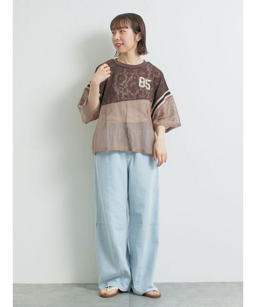 新品　SM2☆グリーン／裾タックパッチポケットパンツ Samansa Mos2（サマンサ モスモス）の「裾タックパッチポケット