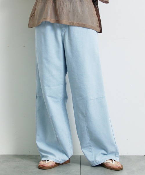 セール】[接触冷感]裾タックパンツ（その他パンツ）｜SM2