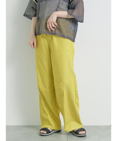 SM2（エスエムツー）の「[接触冷感]裾タックパンツ（その他パンツ・レディース・オレンジ/イエロー/ブルー/サックスブルー・M/L）」の6枚目の写真