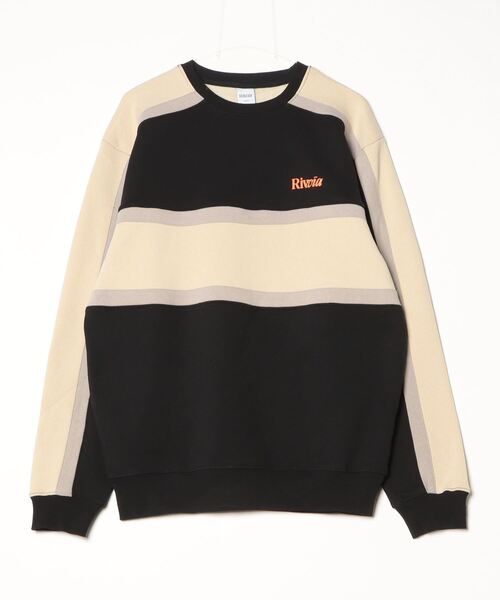 Rivvia PROJECTS(リヴィアプロジェクツ)の「【Rivvia Projects】PANEL CREW(スウェット・メンズ・ブラック・MEDIUM/X-LARGE/LARGE)」の3枚目の写真