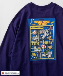 【72】【TOM&JERRY/トムとジェリー】プラモデザイン バックプリント ロングスリーブTシャツ