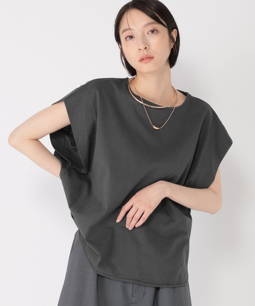 studio CLIP（スタディオクリップ）の「【daily CLIP】ドルマンフレンチスリーブT（Tシャツ/カットソー・レディース・ホワイト/ブラック/ブルー・FREE）」の13枚目の写真