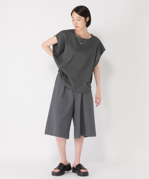 studio CLIP（スタディオクリップ）の「【daily CLIP】ドルマンフレンチスリーブT（Tシャツ/カットソー・レディース・ホワイト/ブラック/ブルー・FREE）」の14枚目の写真