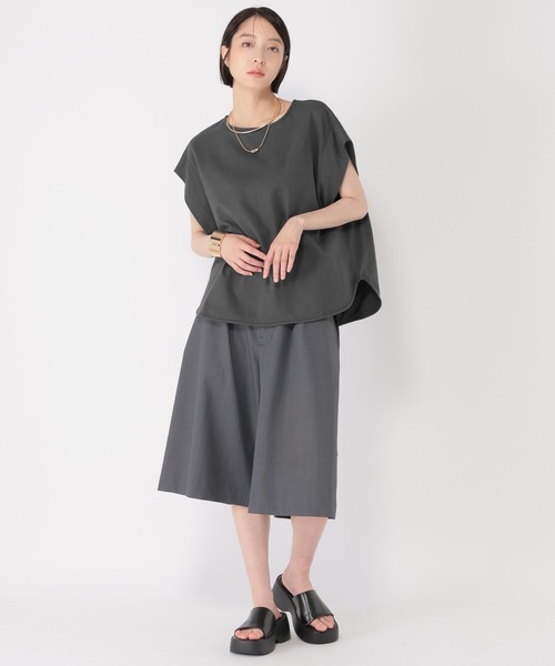 studio CLIP（スタディオクリップ）の「【daily CLIP】ドルマンフレンチスリーブT（Tシャツ/カットソー・レディース・ホワイト/ブラック/ブルー・FREE）」の15枚目の写真