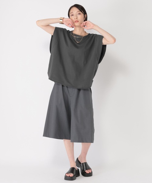 studio CLIP（スタディオクリップ）の「【daily CLIP】ドルマンフレンチスリーブT（Tシャツ/カットソー・レディース・ホワイト/ブラック/ブルー・FREE）」の17枚目の写真