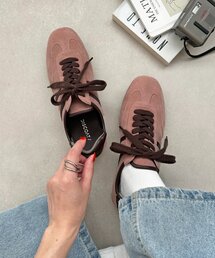 DISCOAT | スエード調サテンバレエスニーカー(スニーカー)