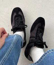 DISCOAT（ディスコート）の「スエード調サテンバレエスニーカー（スニーカー）」