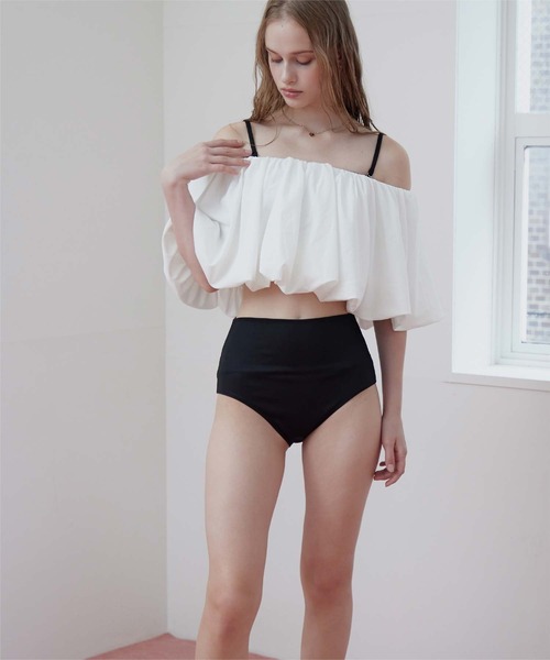 SEA DRESS(シードレス)の「2wayバルーンスリーブビキニ/水着(水着・レディース・ホワイト/ホワイト系その他/ドット・L/M/S)」の6枚目の写真