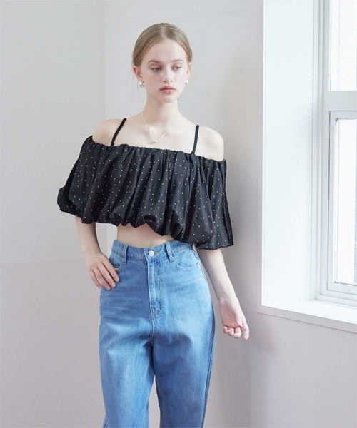 SEA DRESS(シードレス)の「2wayバルーンスリーブビキニ/水着(水着・レディース・ホワイト/ホワイト系その他/ドット・L/M/S)」の15枚目の写真