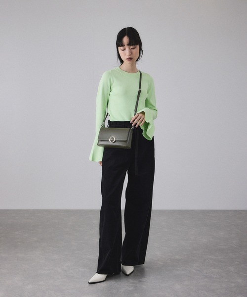 ADAM ET ROPE'（アダムエロペ）の「フラップミニ2WAYショルダーバッグ（ショルダーバッグ・レディース・ブラック/カーキ・FREE）」の5枚目の写真