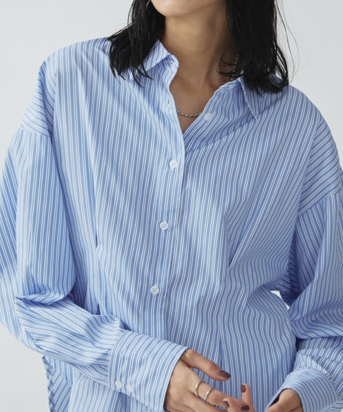 フロントタックロングスリーブシャツ（シャツ/ブラウス）｜Aunt