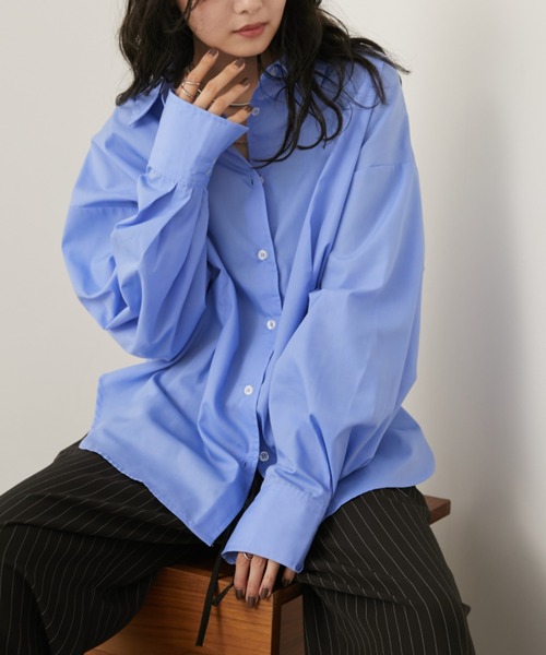 フロントタックロングスリーブシャツ（シャツ/ブラウス）｜Aunt