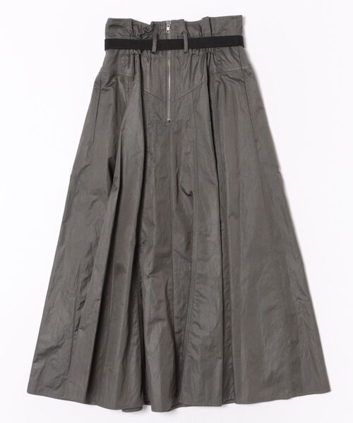 DRESSLAVE(ドレスレイブ)の「fit & flare panel long skirt(フィット&フレアパネルロングスカート)(スカート・レディース・グレー/カーキ/ベージュ・36/38)」の17枚目の写真