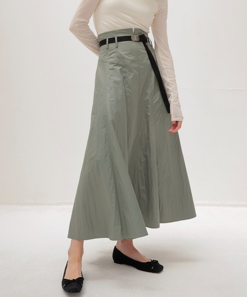 fit & flare panel long skirt(フィット＆フレアパネルロングスカート)