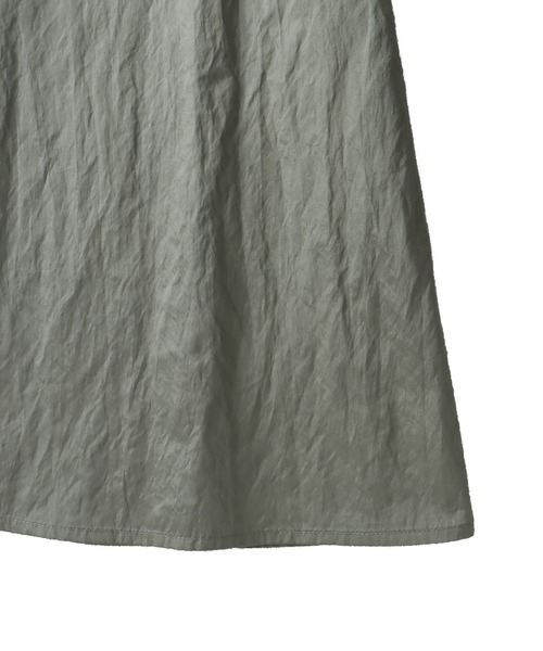 DRESSLAVE(ドレスレイブ)の「fit & flare panel long skirt(フィット&フレアパネルロングスカート)(スカート・レディース・グレー/カーキ/ベージュ・36/38)」の12枚目の写真