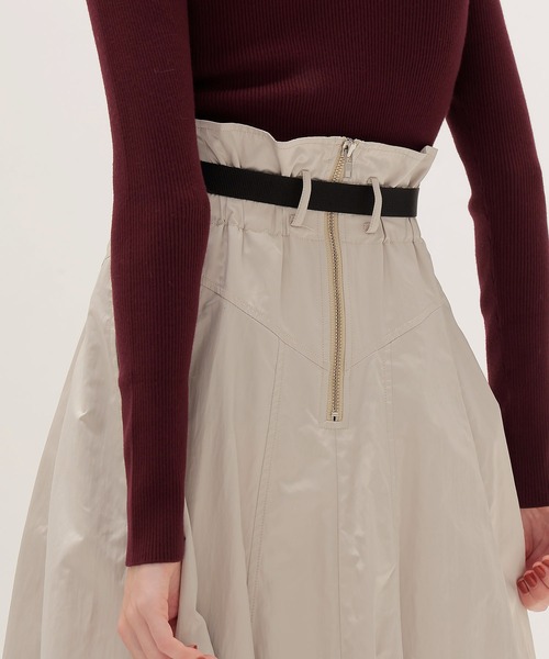 DRESSLAVE(ドレスレイブ)の「fit & flare panel long skirt(フィット&フレアパネルロングスカート)(スカート・レディース・グレー/カーキ/ベージュ・36/38)」の21枚目の写真