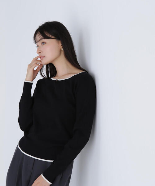 セール】◇メタルポイントバイカラーニット（ニット/セーター