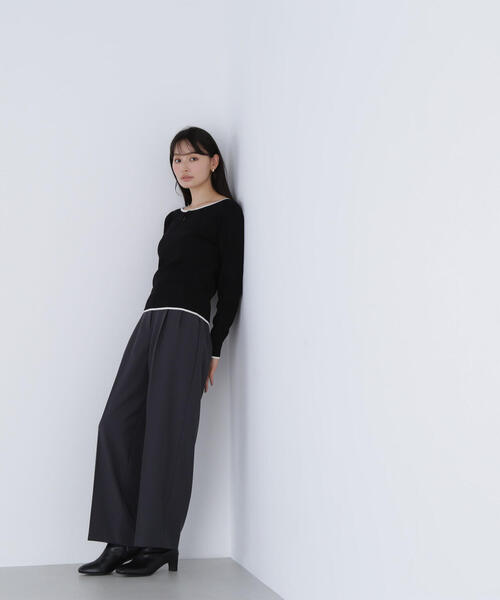 セール】◇メタルポイントバイカラーニット（ニット/セーター