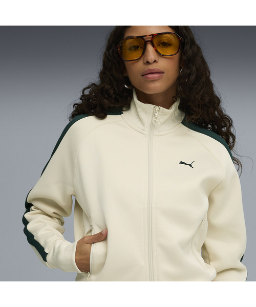 PUMA(プーマ)の「PUMA プーマ ウィメンズ T7 オールウェイズ オン ショート トラック ジャケ(ジャージ・レディース・レッド系その他/オフホワイト・SMALL/X-LARGE/LARGE/MEDIUM)」の12枚目の写真