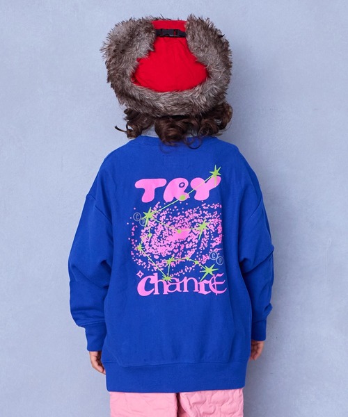 MARKEY'S（マーキーズ）の「前後プリントスウェット（スウェット・キッズ・レッド/ホワイト系その他/ブルー/チャコール・120/110/100/95/90/80/150/140/130）」の4枚目の写真