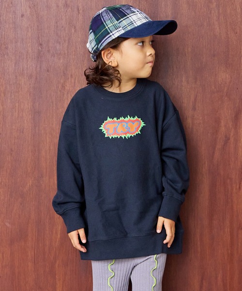 MARKEY'S（マーキーズ）の「前後プリントスウェット（スウェット・キッズ・レッド/ホワイト系その他/ブルー/チャコール・120/110/100/95/90/80/150/140/130）」の3枚目の写真