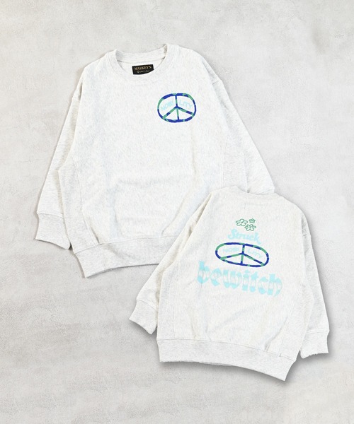 MARKEY'S（マーキーズ）の「前後プリントスウェット（スウェット・キッズ・レッド/ホワイト系その他/ブルー/チャコール・120/110/100/95/90/80/150/140/130）」の6枚目の写真