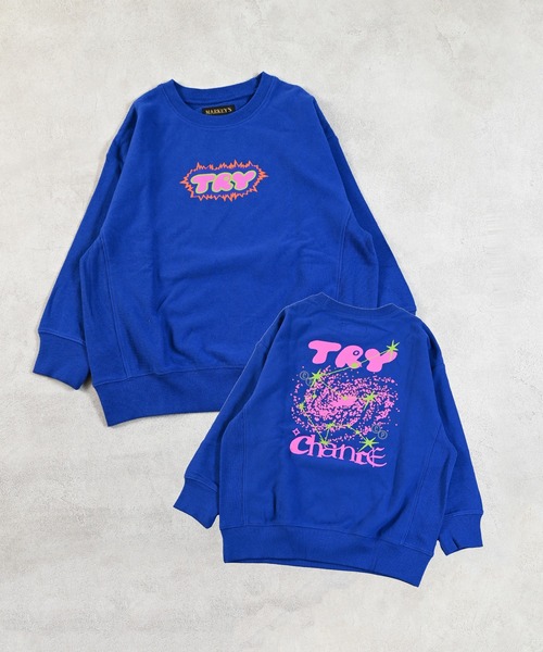 MARKEY'S（マーキーズ）の「前後プリントスウェット（スウェット・キッズ・レッド/ホワイト系その他/ブルー/チャコール・120/110/100/95/90/80/150/140/130）」の13枚目の写真