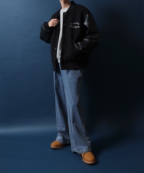 Radiall メルトン レザー スタジャン Radiall メルトン レザー