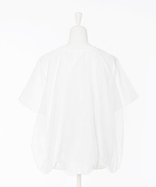 Narcissus(ナルシス)の「バルーンチュールTシャツ《動画あり》(Tシャツ/カットソー・レディース・ブラック/ホワイト・FREE)」の4枚目の写真