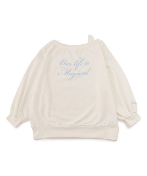 algy（アルジー）の「エンジェルワンショルトレーナー（スウェット・キッズ・グレー/オフホワイト/ピンク・X-SMALL/MEDIUM/SMALL/XX-SMALL）」の2枚目の写真