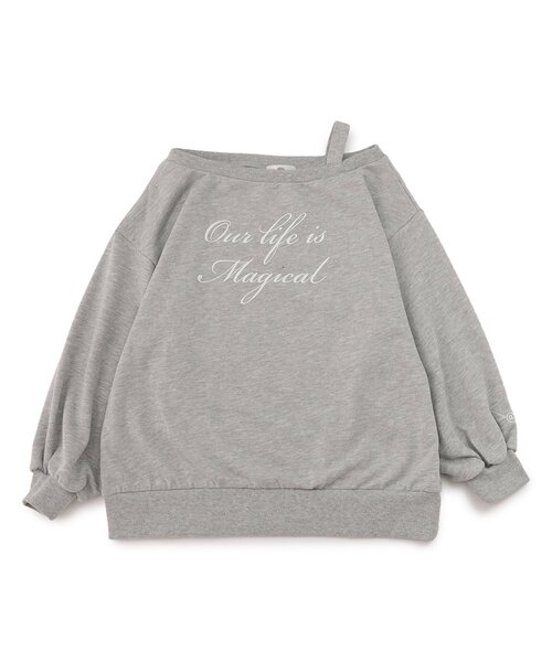 algy（アルジー）の「エンジェルワンショルトレーナー（スウェット・キッズ・グレー/オフホワイト/ピンク・X-SMALL/MEDIUM/SMALL/XX-SMALL）」の13枚目の写真