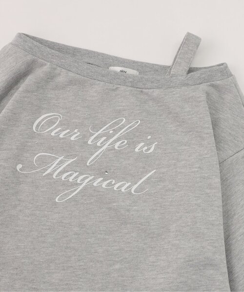 algy（アルジー）の「エンジェルワンショルトレーナー（スウェット・キッズ・グレー/オフホワイト/ピンク・X-SMALL/MEDIUM/SMALL/XX-SMALL）」の14枚目の写真