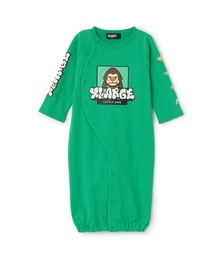 XLARGE KIDS | ファニーゴリラ&グラフィティ蓄光プリント長袖2WAYオール(ロンパース)