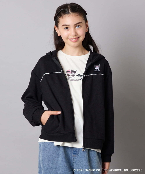 a.v.v（アーヴェヴェ）の「【数量限定】[100-150]［マイメロディ／クロミ］耳付きパーカー（パーカー・キッズ・ブラック/ピンク・140/150/130/120/110/100）」の17枚目の写真