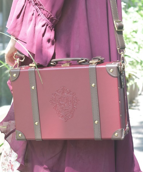 クラシカル配色ミニトランク（ボストンバッグ）｜axes femme