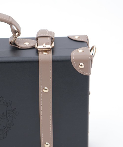 クラシカル配色ミニトランク（ボストンバッグ）｜axes femme