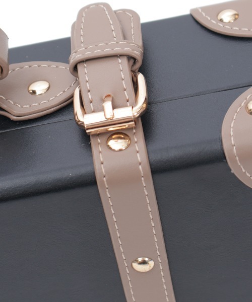 クラシカル配色ミニトランク（ボストンバッグ）｜axes femme