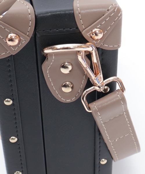 クラシカル配色ミニトランク（ボストンバッグ）｜axes femme